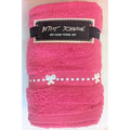 2pc Betsey Johnson Hand Towels 16x26 Hot Pink White Coquette Bow 100% Cotton New