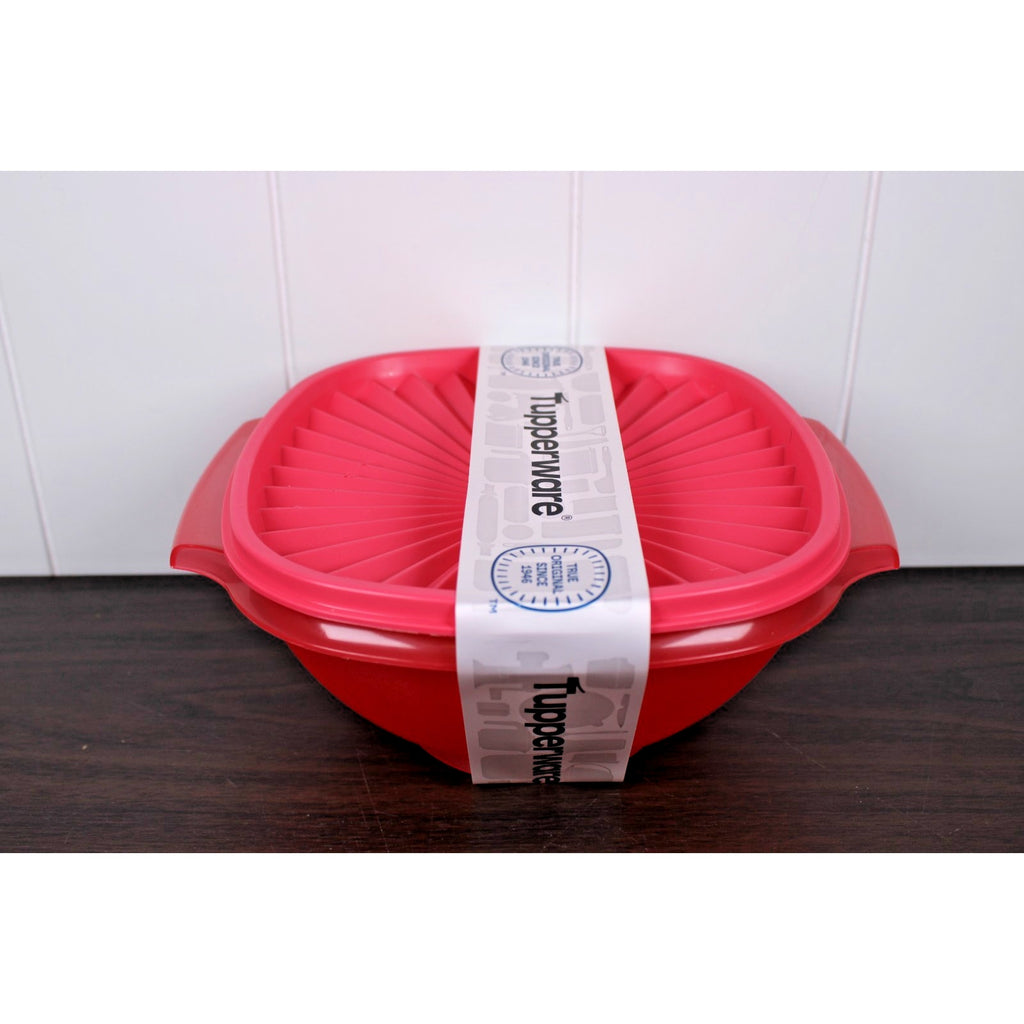 Tupperware Servalier Bowl 5.25/ 1.3L Cups PINK With Matching Seal