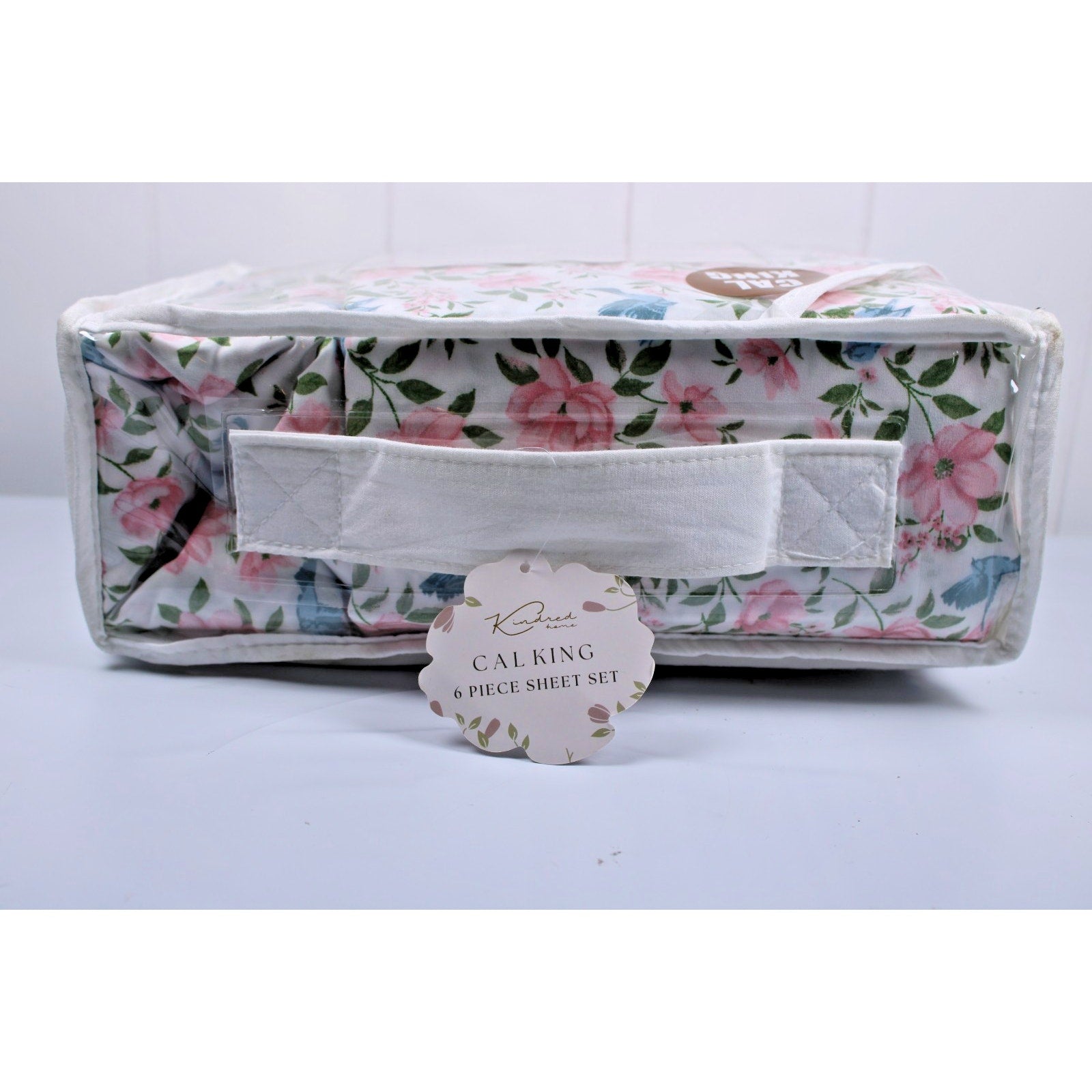 KINDRED HOME 6 pc Floral design Cal King Sheet Set 2 EX Pillowcases