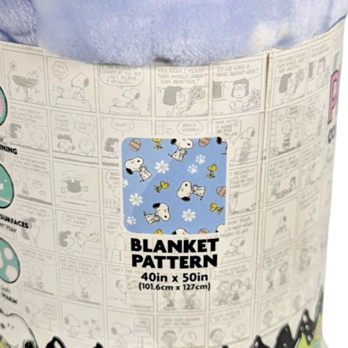 PEANUTS Cozy Sherpa Blanket for Pets, Snoopy, Woodstock, Egg, Bone, 40”X 50” NEW