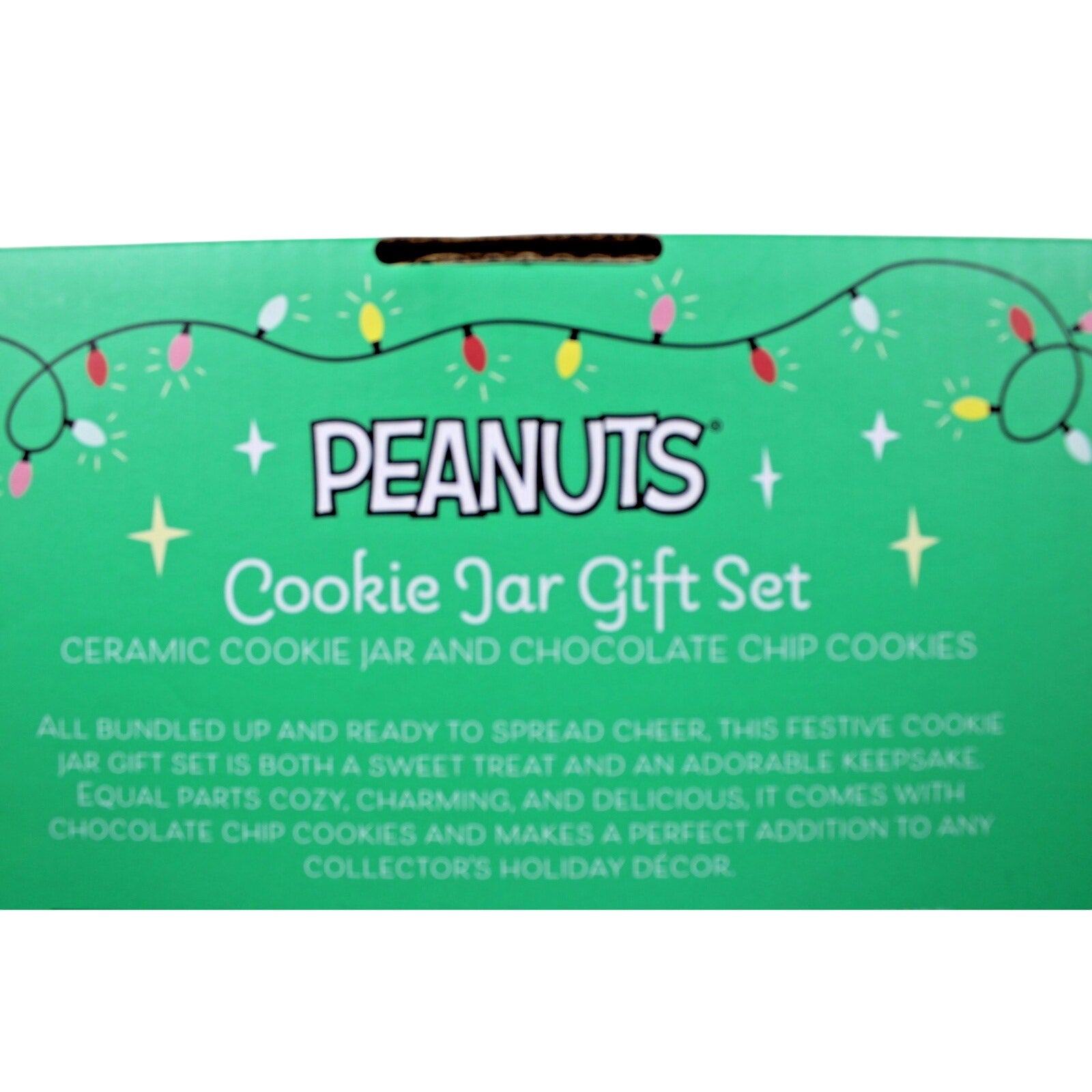 Peanuts Snoopy Ceramic Cookie/ Dog Treat Jar Collectible Red Doghouse w/ Cookies