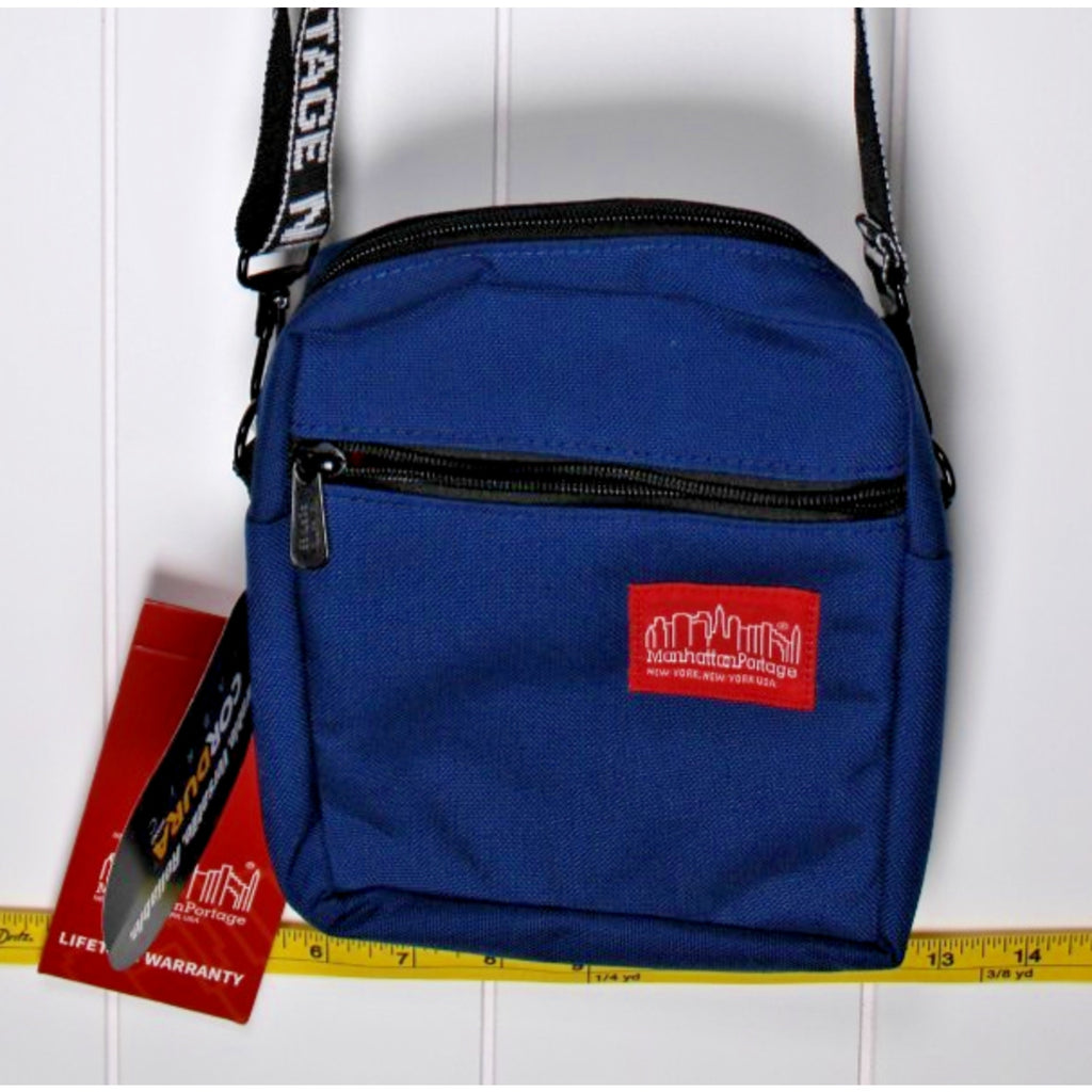 Manhattan Portage City Lights Zippered Shoulder/ Belt Bag BLUE $45 Retail NWT