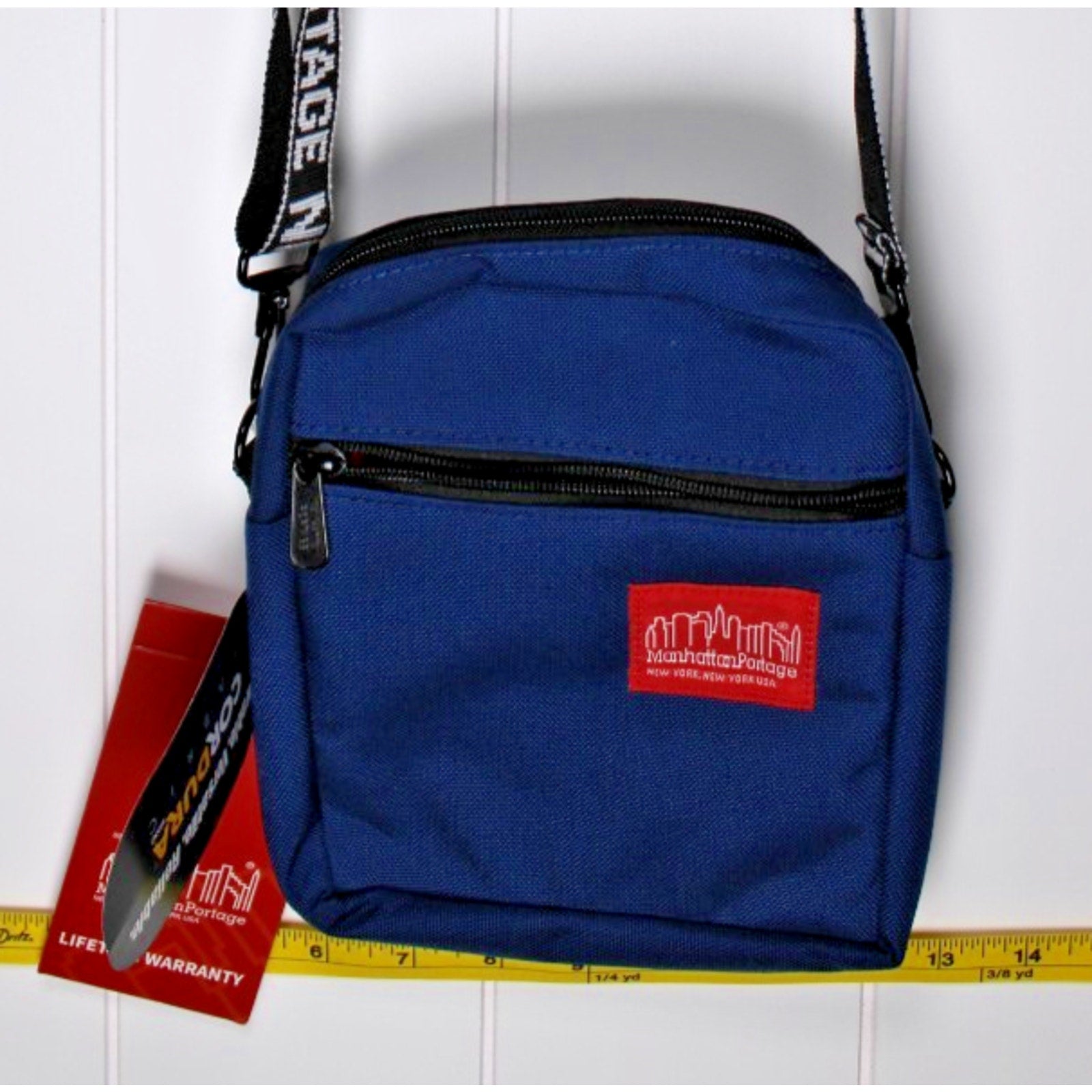 Manhattan Portage City Lights Zippered Shoulder/ Belt Bag BLUE $45 Retail NWT