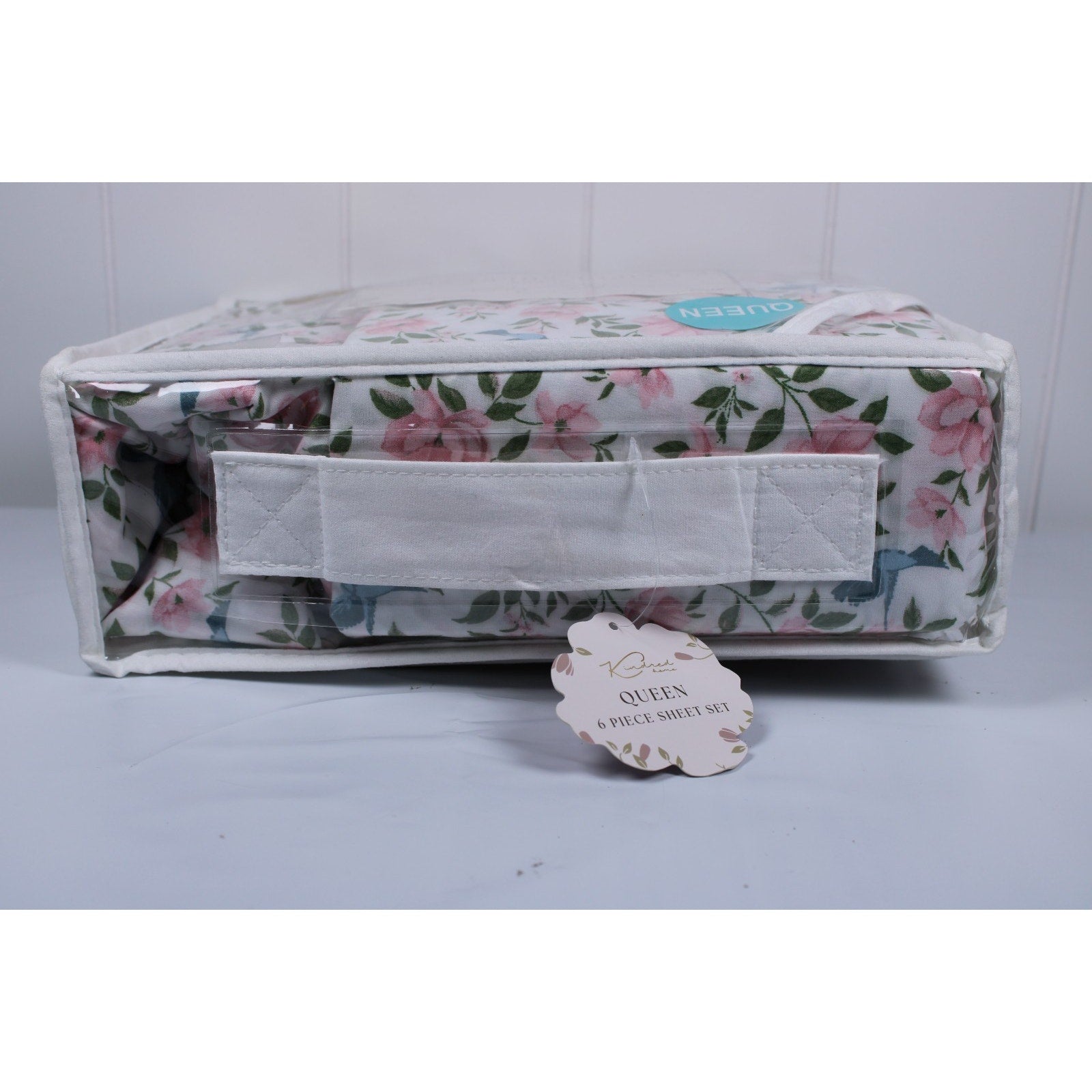 KINDRED HOME 6 pc Floral design Queen Sheet Set 2 EX Pillowcases