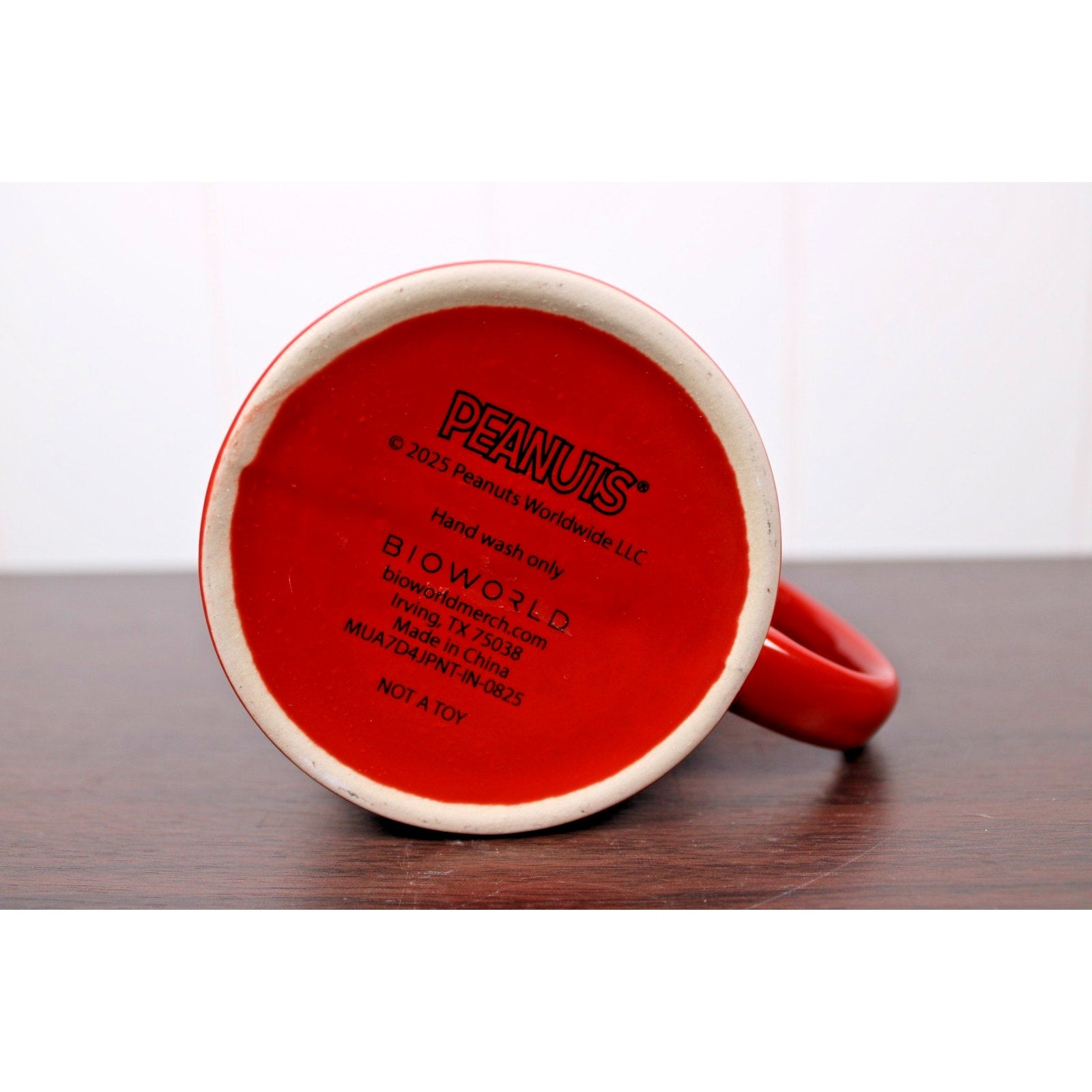 NEW Peanuts Santa Snoopy And Woodstock Ho! Ho! Ho! Ceramic Winter Mug