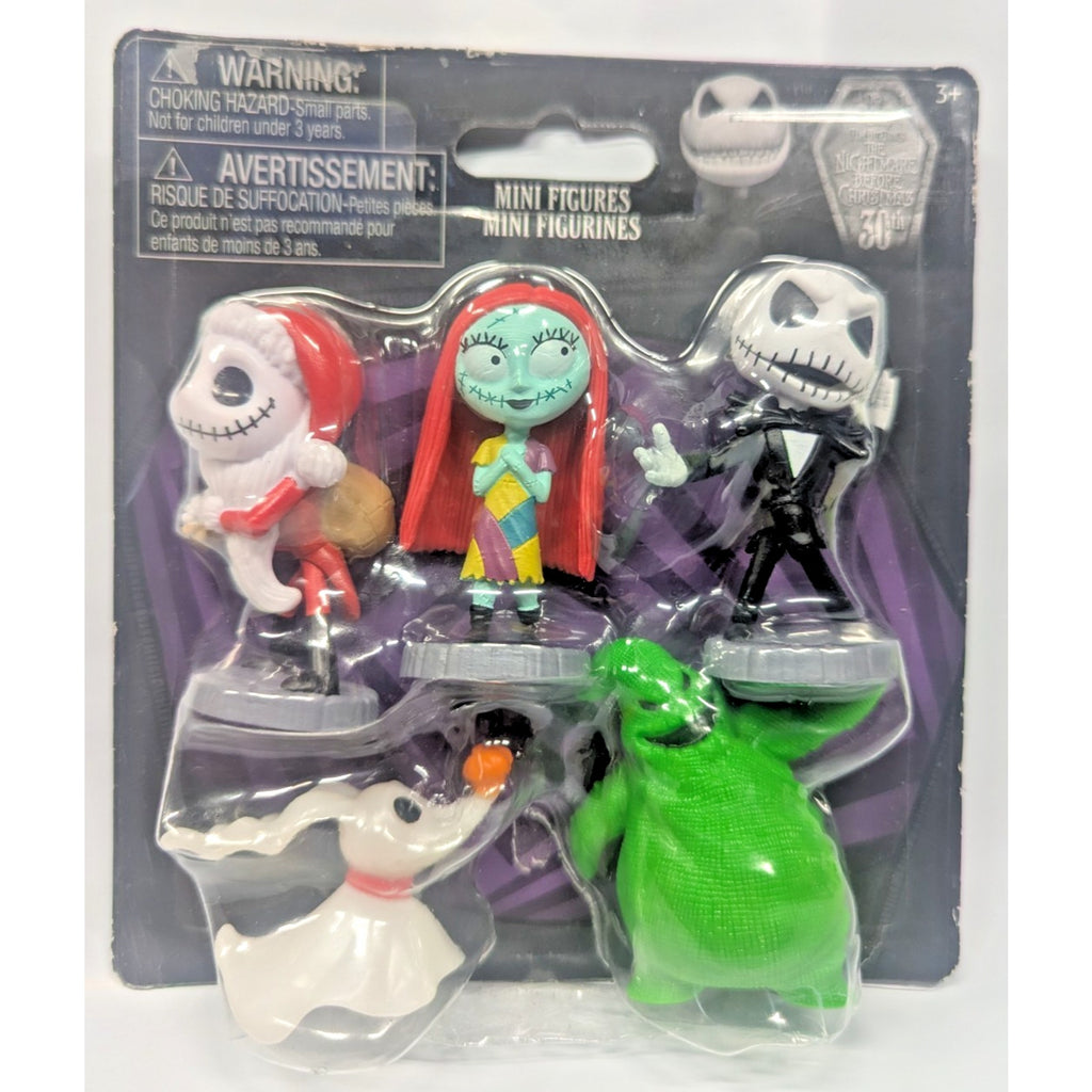 Disney Nightmare Before Christmas 30th 2.5" Mini Figures 5 Pack Just Play
