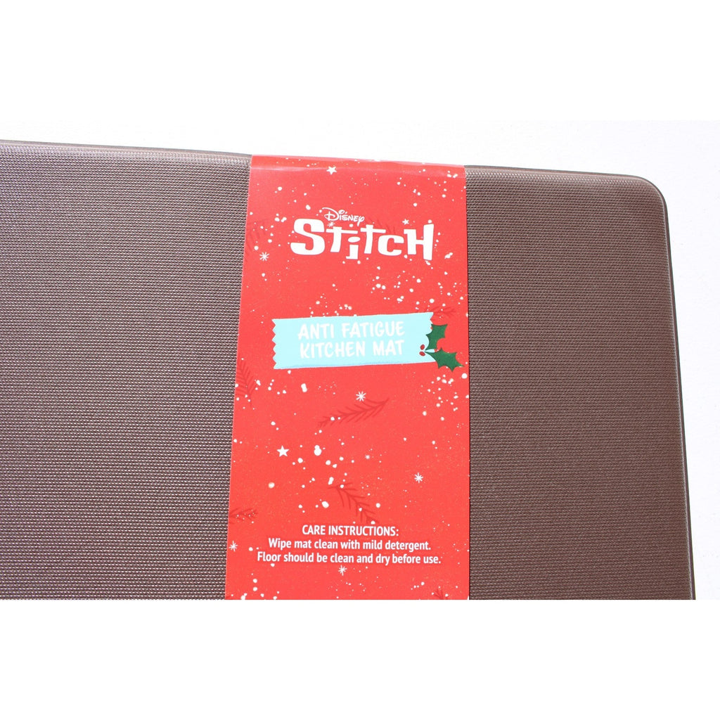 Disney Stitch Anti Fatigue Kitchen Mat 18 X 30” Christmas Tree Santa Hat NEW