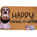 Heritage Home Dog Ghost Costume Happy Halloween Coir Doormat 18"x30" Non-Slip