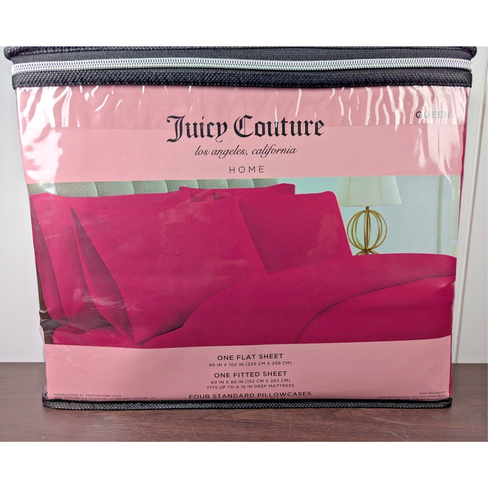 Juicy Couture Azelea Pink Queen Sheet Set 6pc