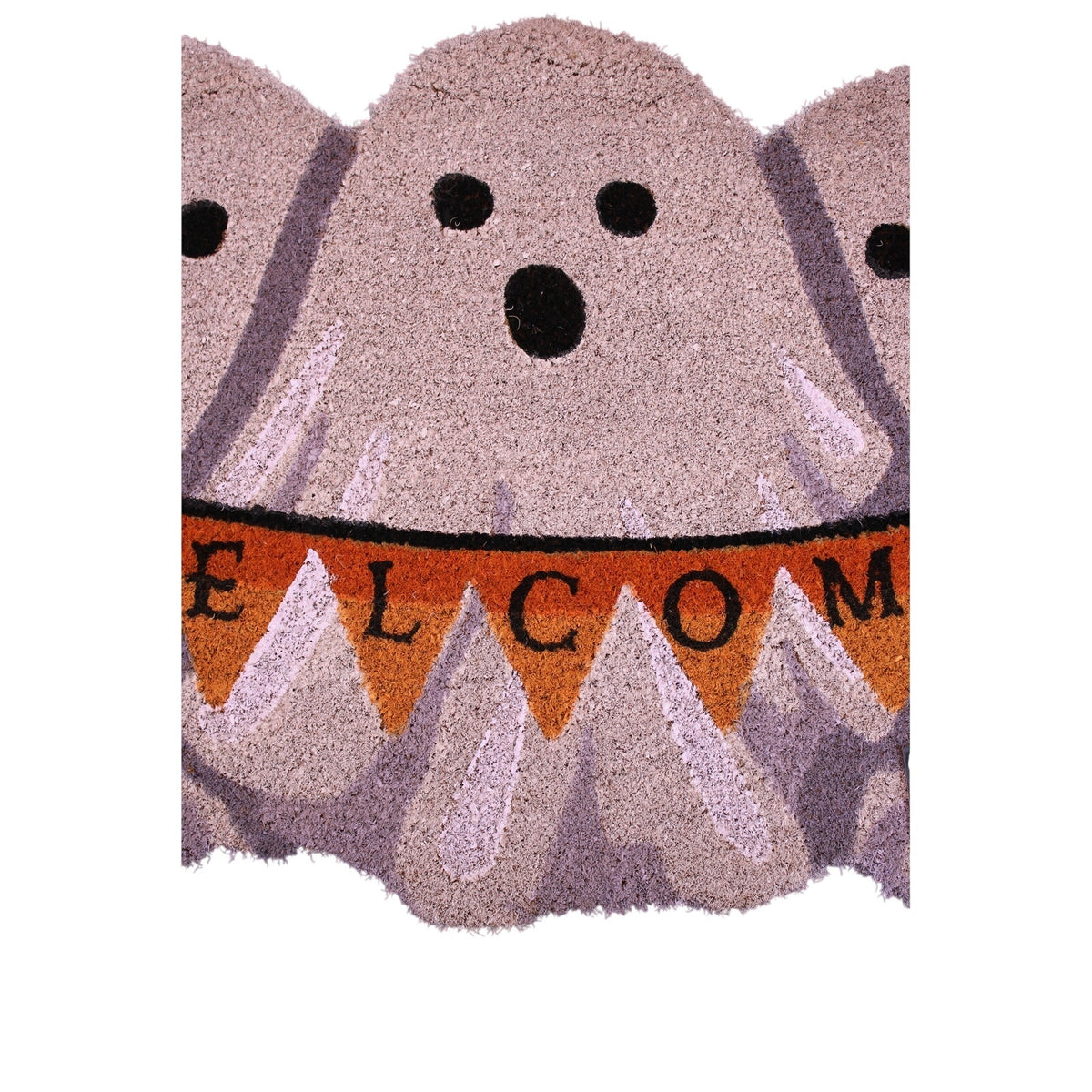 Spooky Hallow - Halloween Ghost Trio Coir WELCOME Doormat 21" X 34" Non-Slip