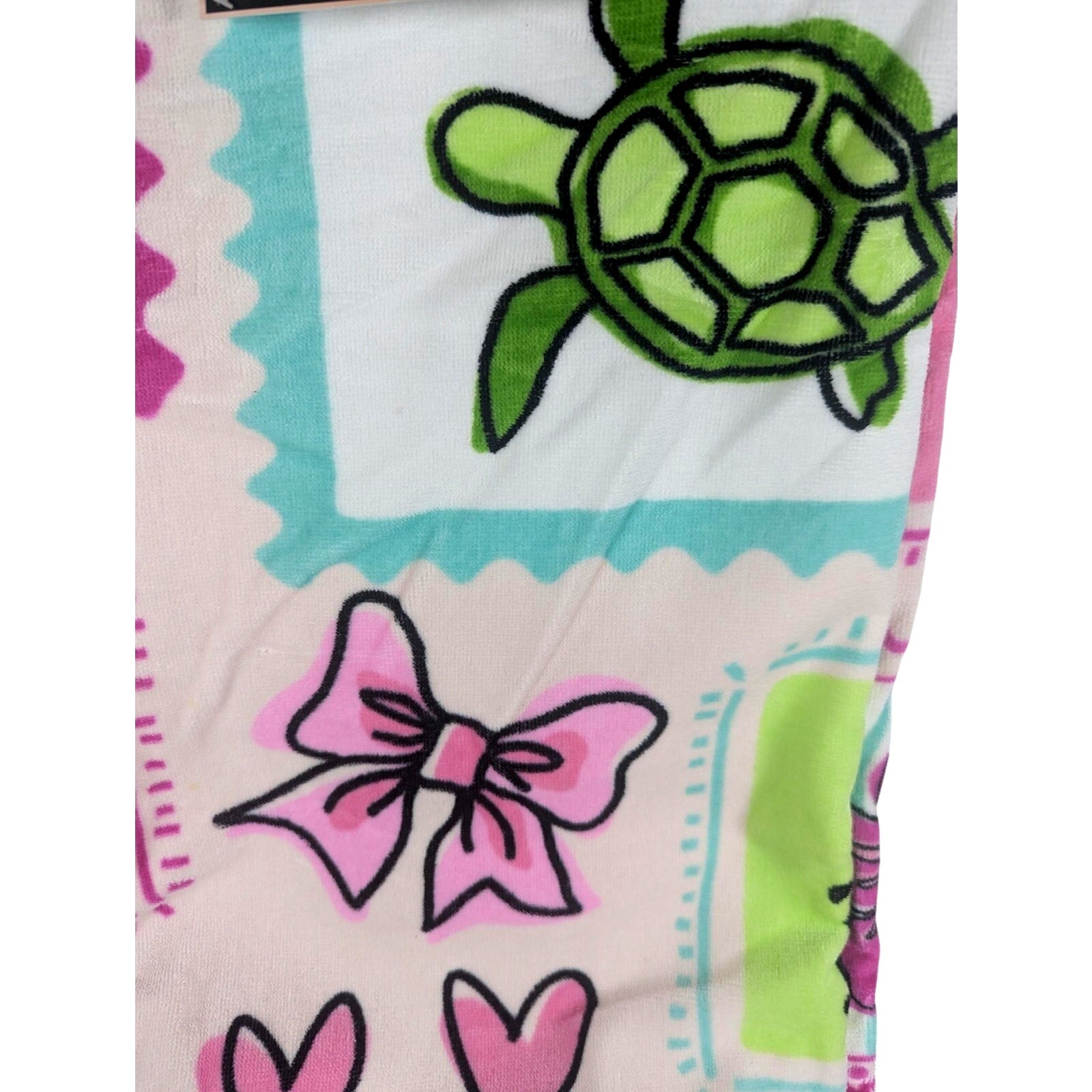 Betsey Johnson Beach Towel 36"x68" Good Vibes, 100% Cotton