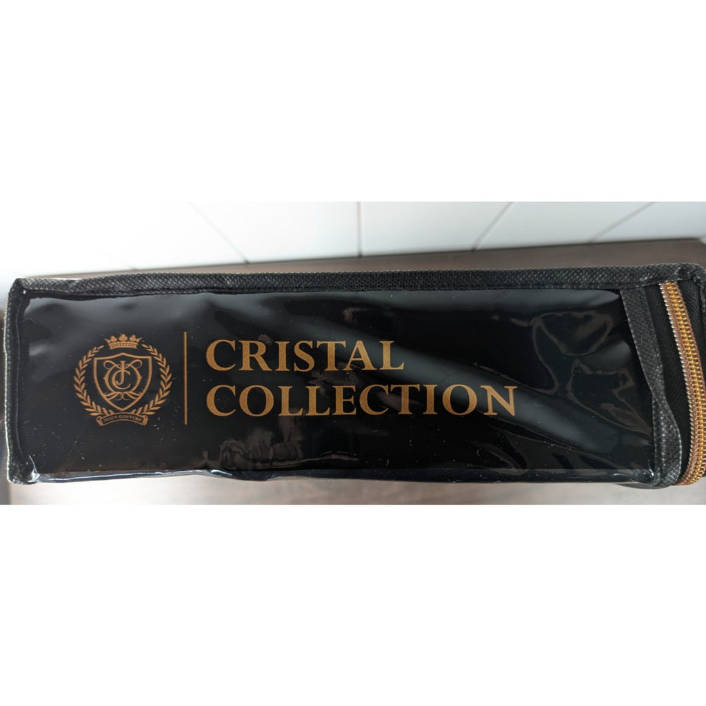 Juicy Couture 6 Piece Queen Satin Sheet Set - Cristal Collection NEW