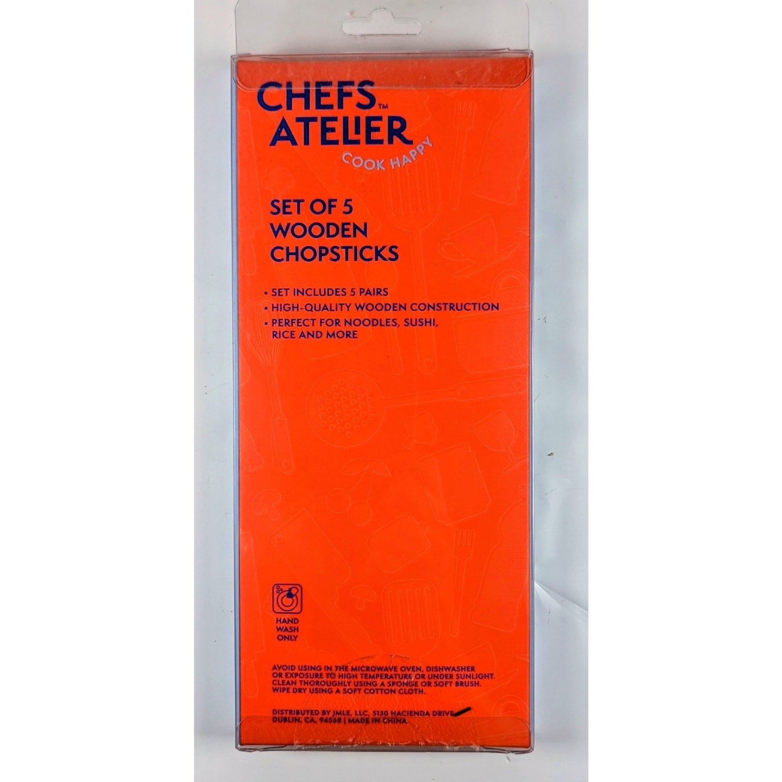 Chefs Atelier Set of 5 Wooden Chopsticks