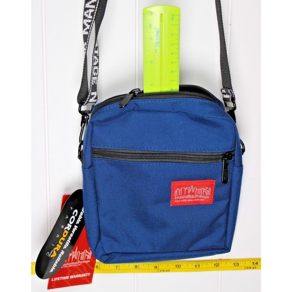 Manhattan Portage City Lights Zippered Shoulder/ Belt Bag BLUE $45 Retail NWT