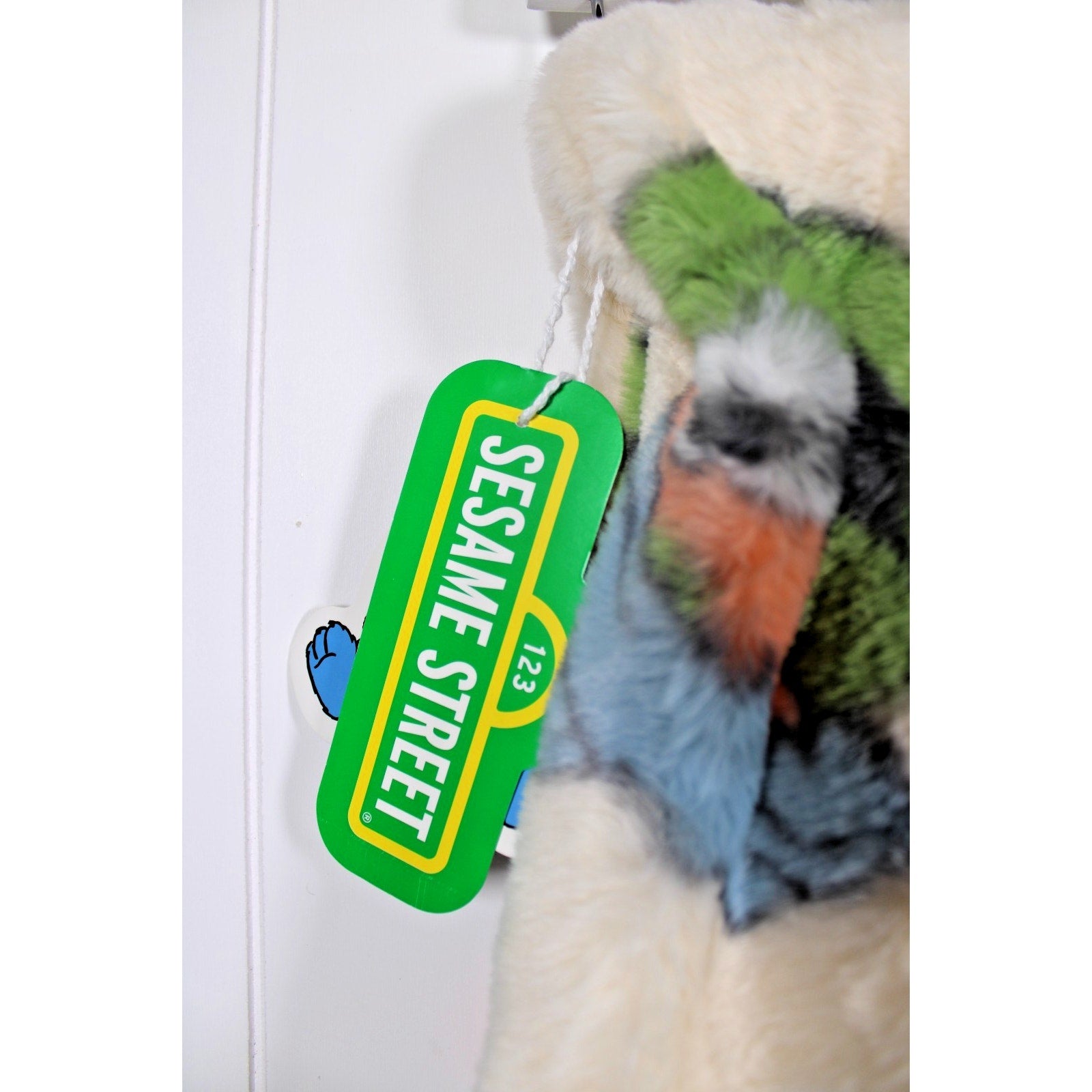 Sesame Street Elmo Big Bird Cookie Monster 50" X 70" Faux Fur Plush Blanket NWT