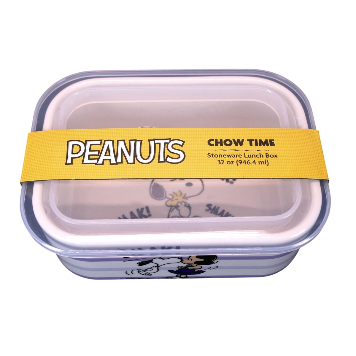 Fun Peanuts Snoopy & Lucy 'SMAK!' Stoneware Lunch Box