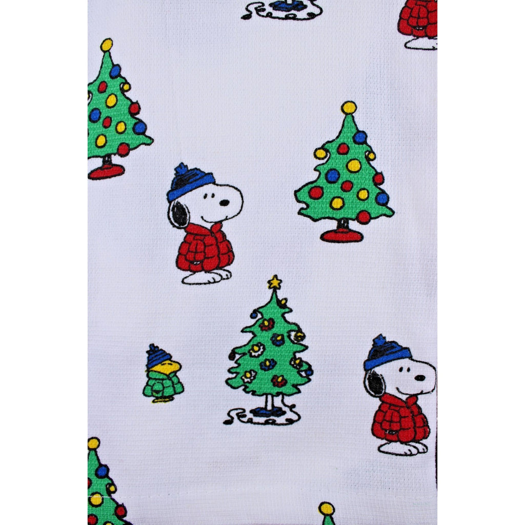 Peanuts New Best Brands 2025 Snoopy Christmas Kitchen Towel Set 18x28 In Cotton