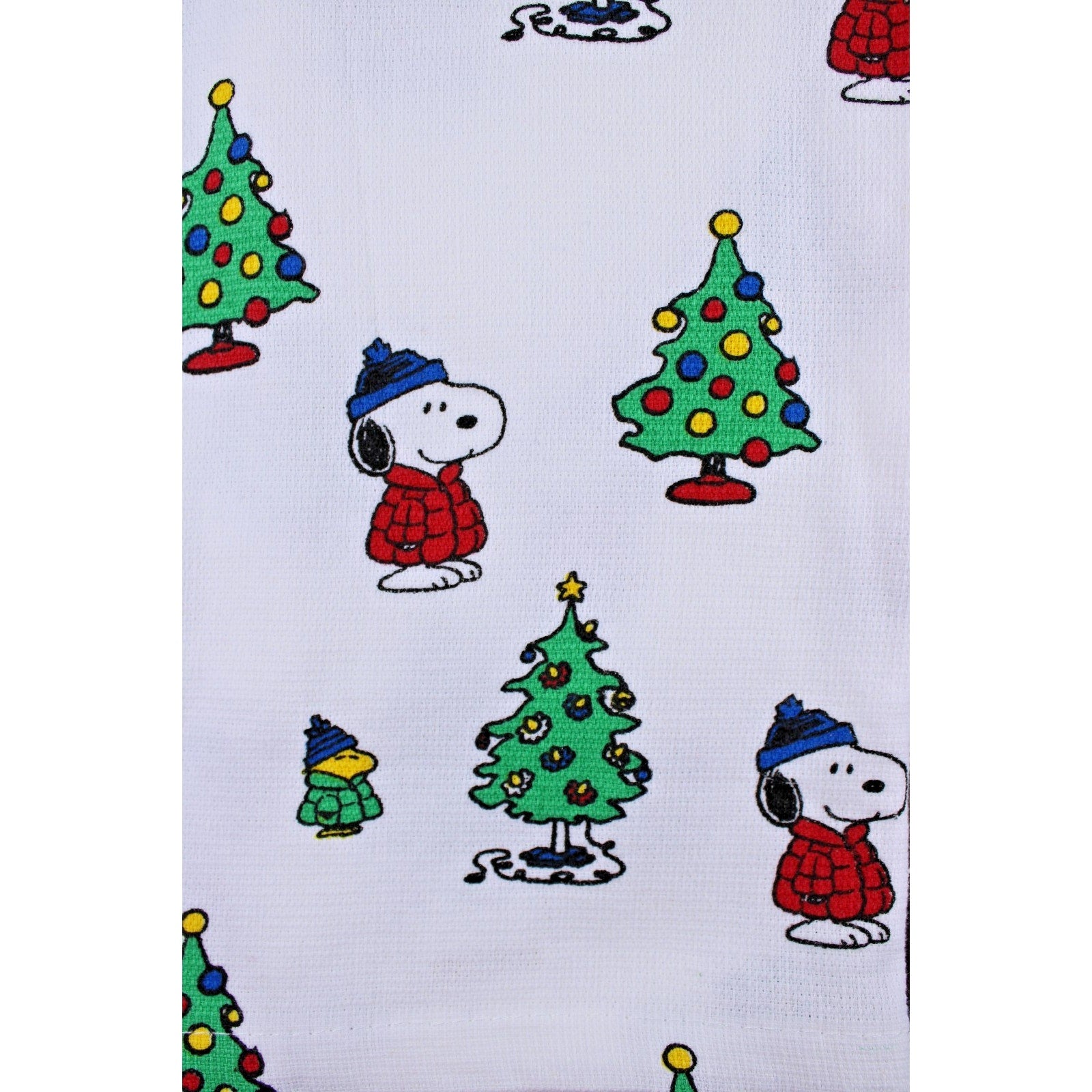 Peanuts New Best Brands 2025 Snoopy Christmas Kitchen Towel Set 18x28 In Cotton