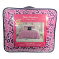 Juicy Couture Pink Black Leopard 8pc KING Bed Set Comforter Shams Sheets &Pillow