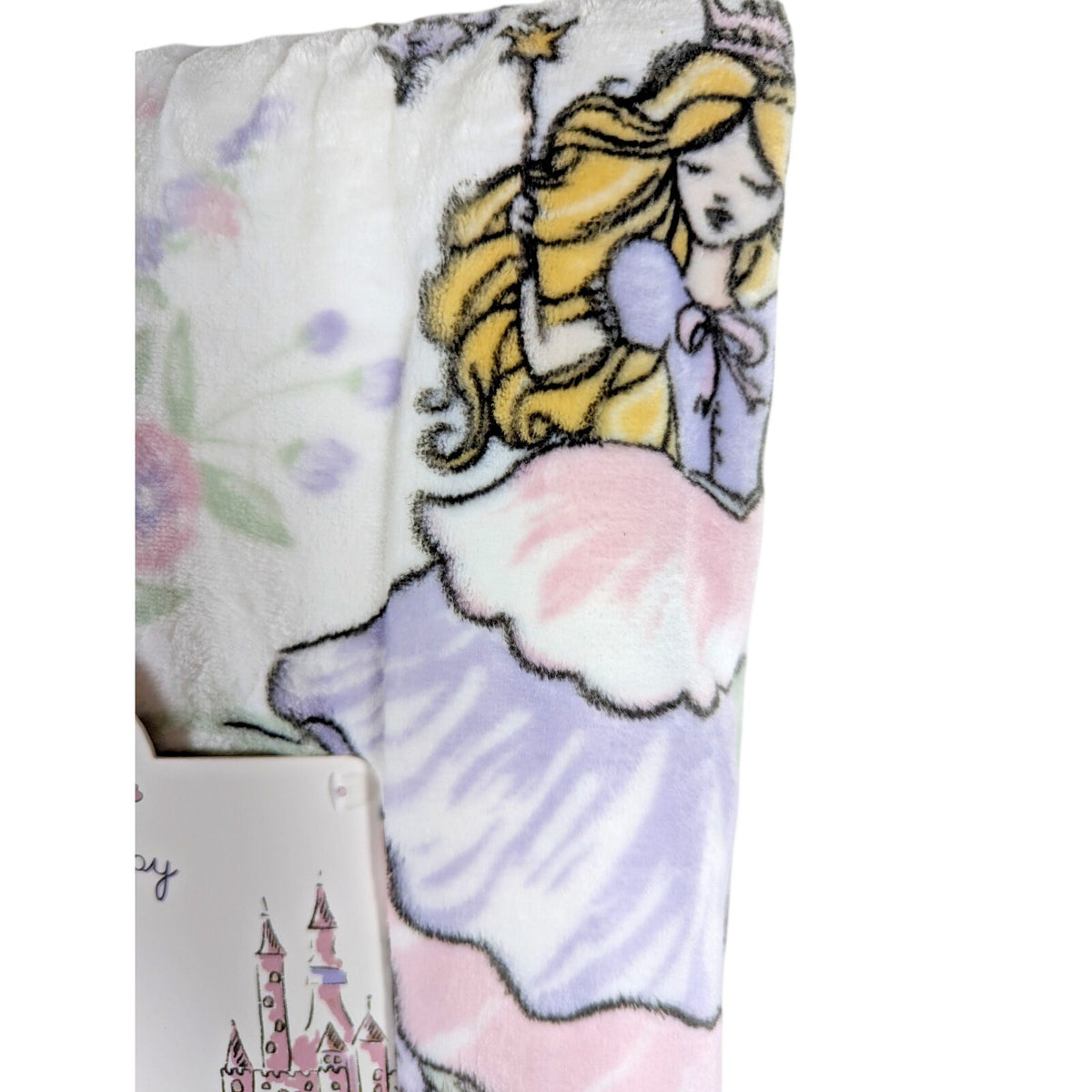 Little Poppy Luxe Plush Throw 50"x70" Princess, Castle, Floral Ultra Soft, NEW
