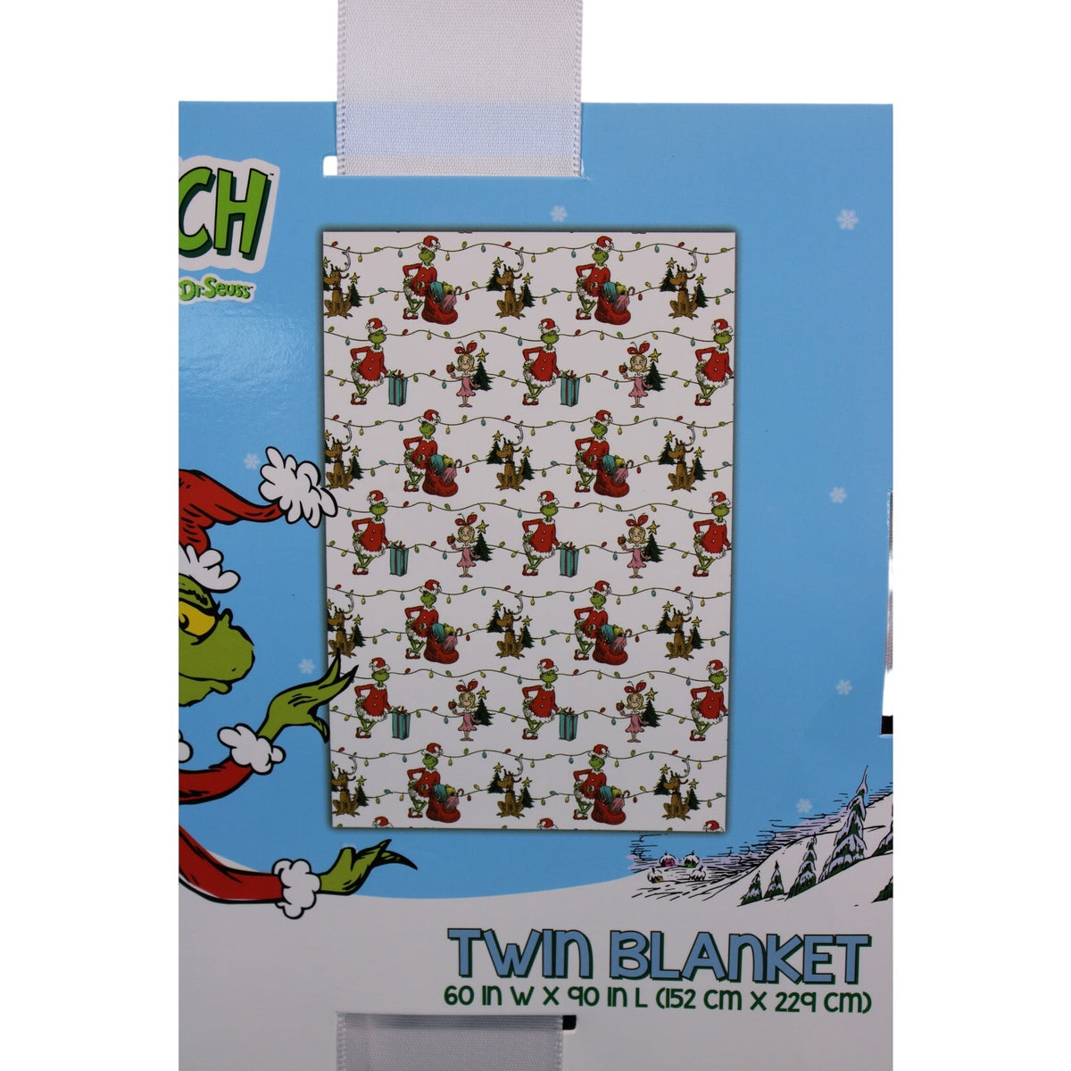 Cozy Dr. Seuss The Grinch & Max Twin Christmas Holiday Blanket