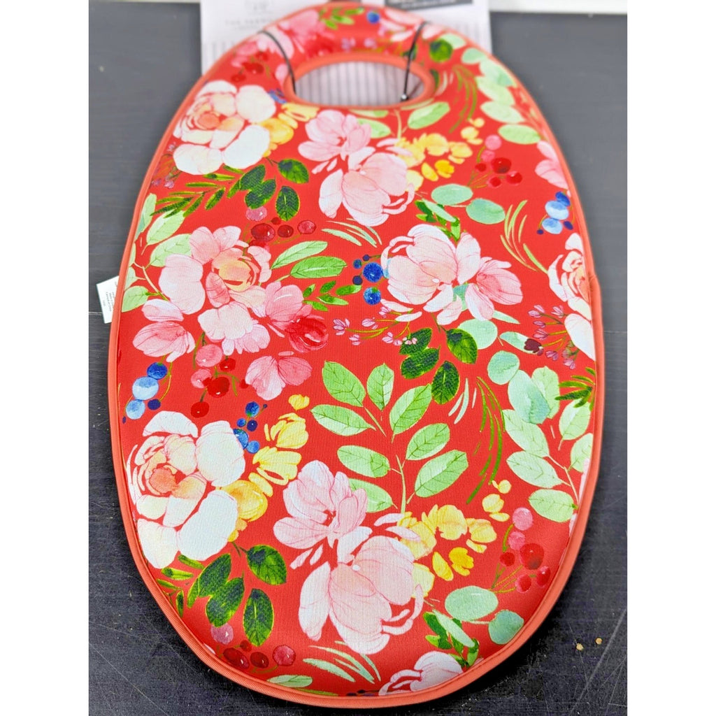 RACHEL ASHWELL GARDEN KNEELER FLOWERS ORANGE GREEN BLUE YELLOW