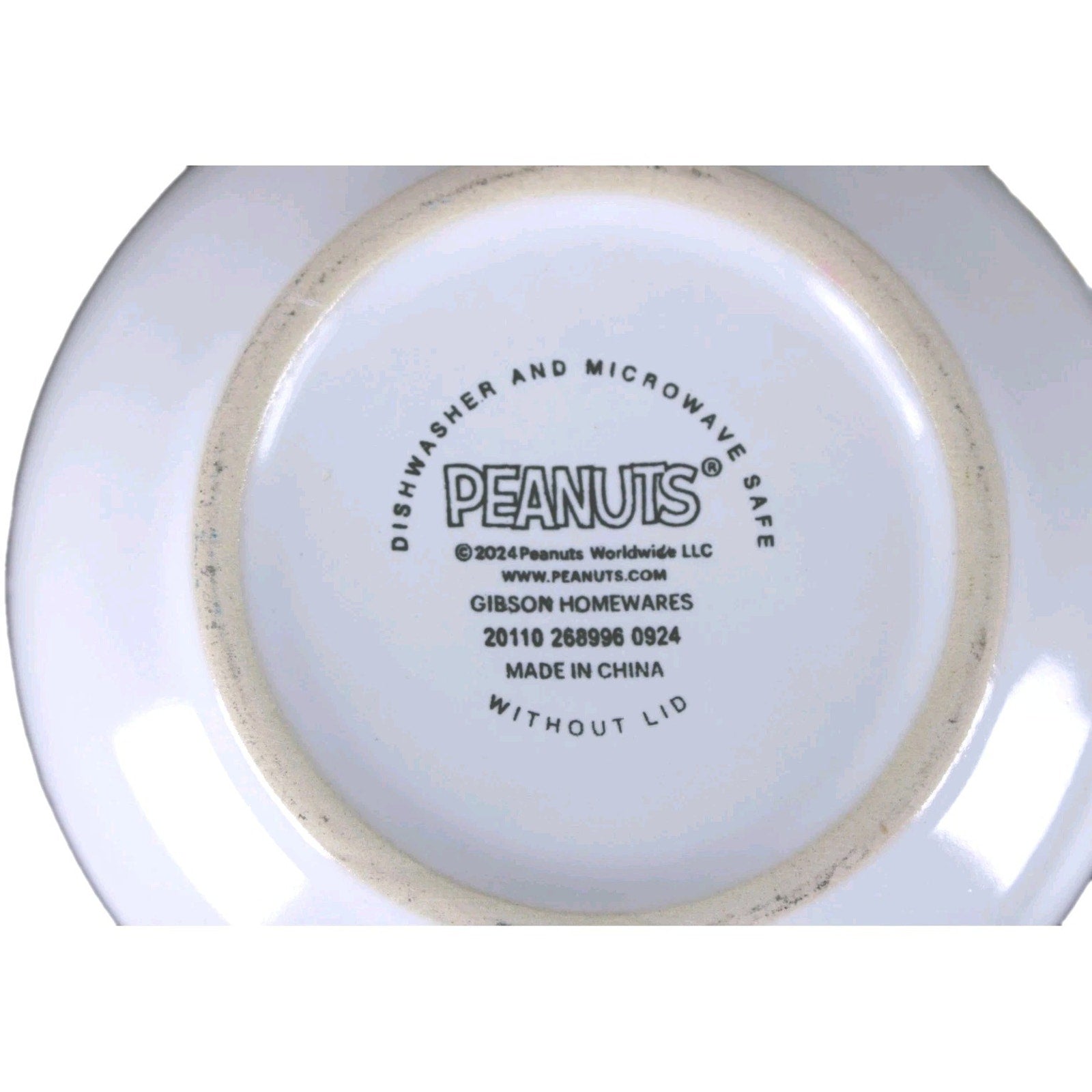 Peanuts Snoopy Microwave Soup Ramen Bowl Mug Vent Lid 25 oz Aqua Teal Turquoise