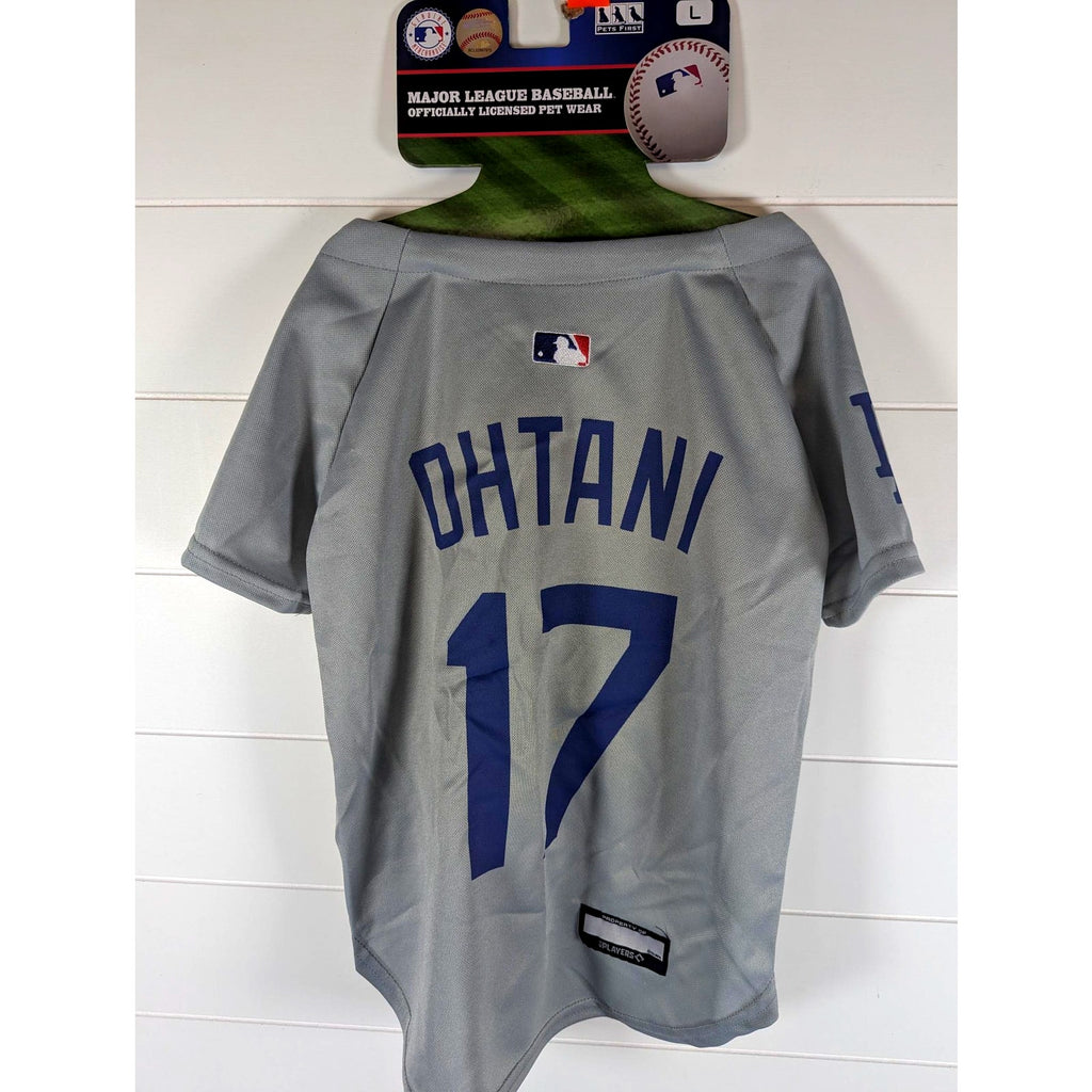 Pets First - Pet Wear, LA Dodgers OHTANI #17, (Large) Gray