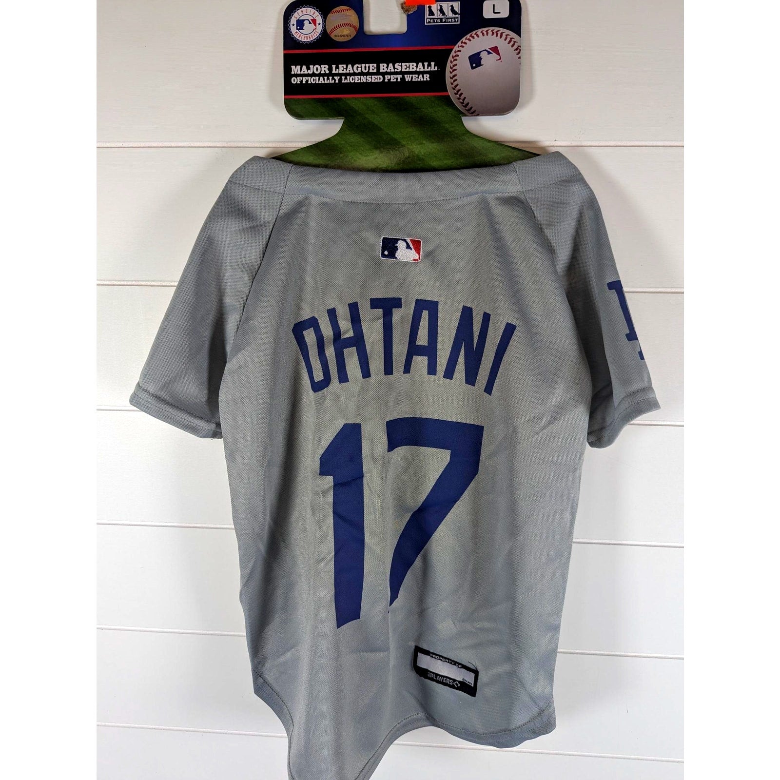 Pets First - Pet Wear, LA Dodgers OHTANI #17, (Large) Gray
