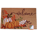 Harvest - WELCOME heavy-duty 5lb. Coir Doormat Non-Slip, Fall Pumpkins 18x30