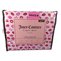 Juicy Couture Queen 6 Piece Sheet Set - Juicy Logo with Lip Pattern