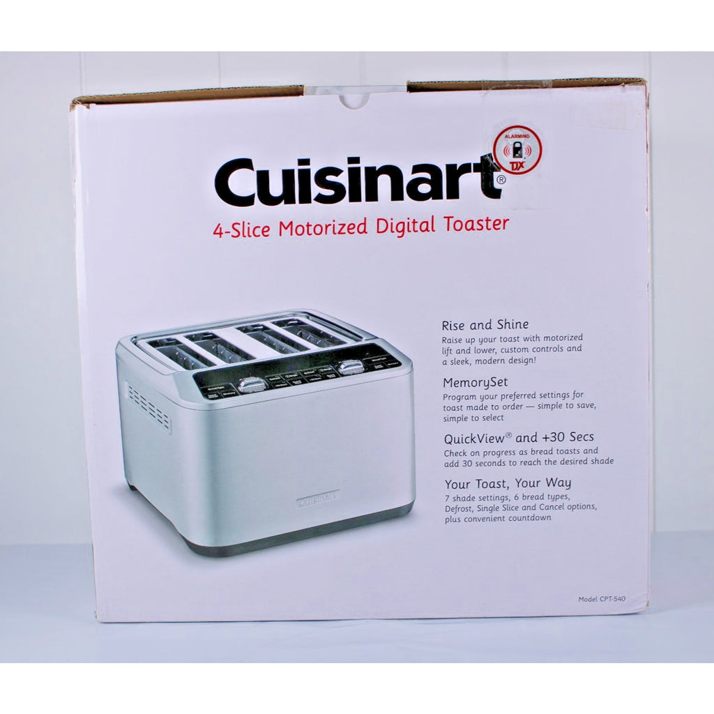 Cuisinart 4-Slice Digital Motorized Toaster | Stainless Steel -NEW UNOPENED BOX