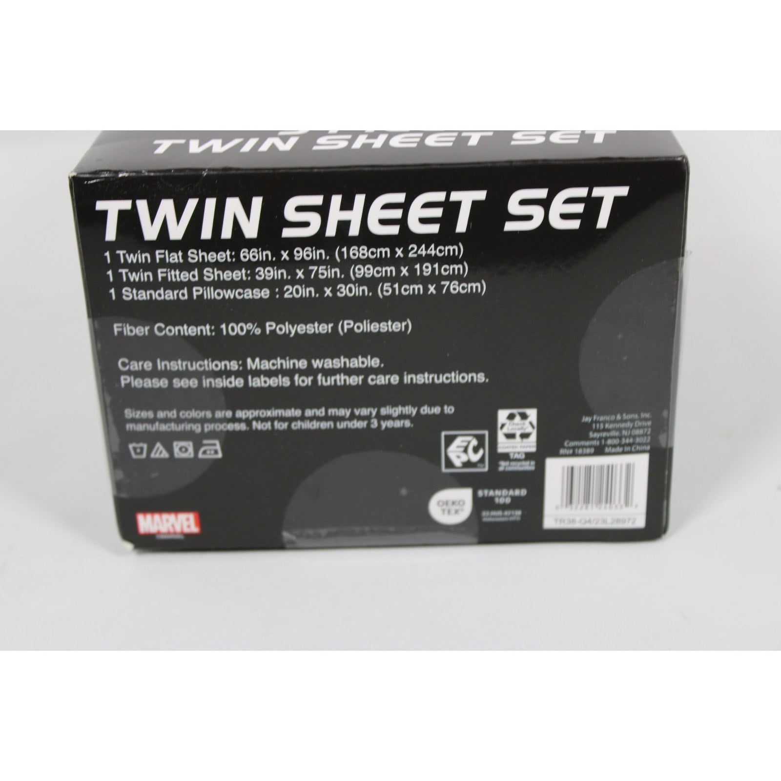 Marvel AVENGERS Twin Sheet Set 1 Fitted 1 Flat Sheet 1 Pillowcase 3 Piece