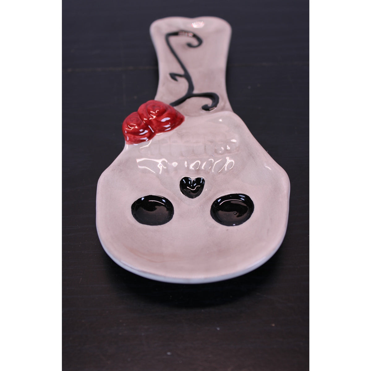 Enchanting Midnight Spell Skeleton Skull Halloween Spoon Rest