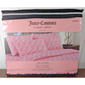 Juicy Couture Queen Sheet Set 6 Pieces Leopard Print Pink Heart Valentine’s Day