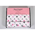 Juicy Couture QUEEN Bed Sheets 6 Pcs. Crown, JC logo, Hearts, Stars
