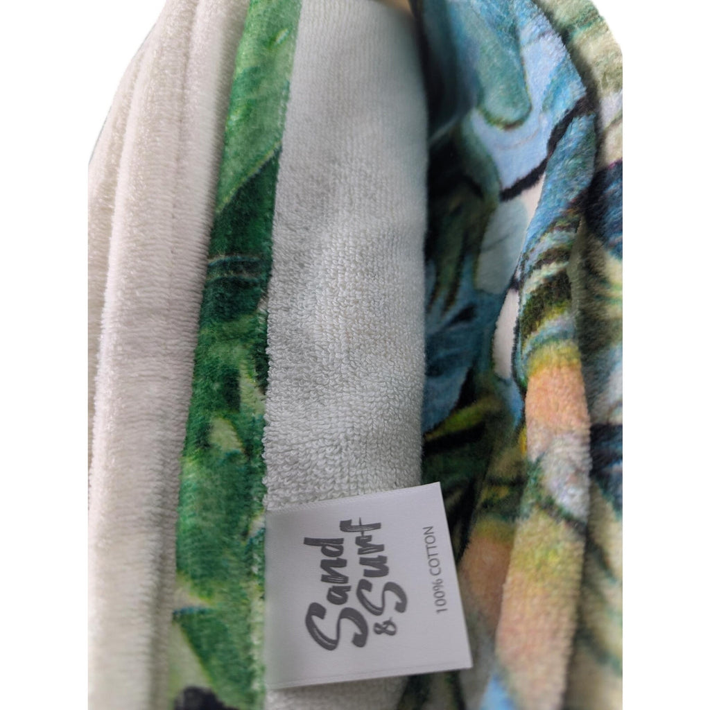 Sand & Surf Beach Towel 36" x 68" Palm Trees 100% Cotton