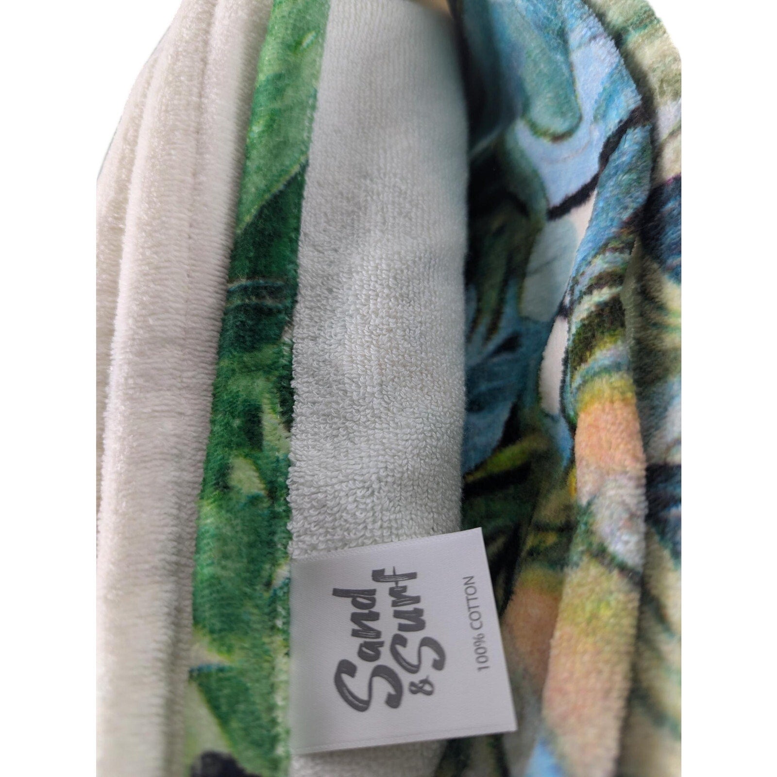 Sand & Surf Beach Towel 36" x 68" Palm Trees 100% Cotton