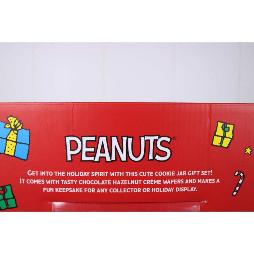 Peanuts Snoopy & Woodstock Red Puffer Jacket Cookie Jar Canister Christmas
