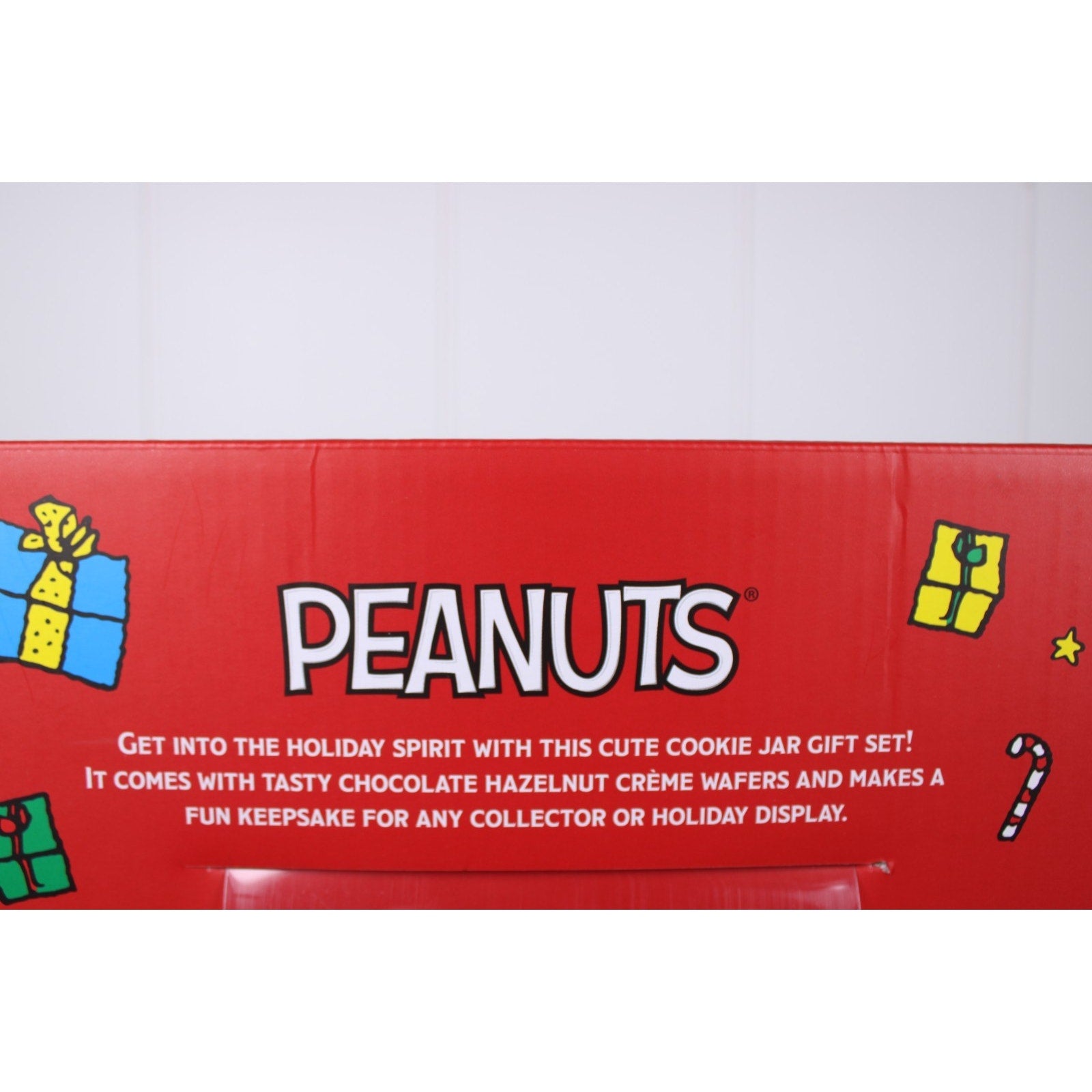 Peanuts Snoopy & Woodstock Red Puffer Jacket Cookie Jar Canister Christmas