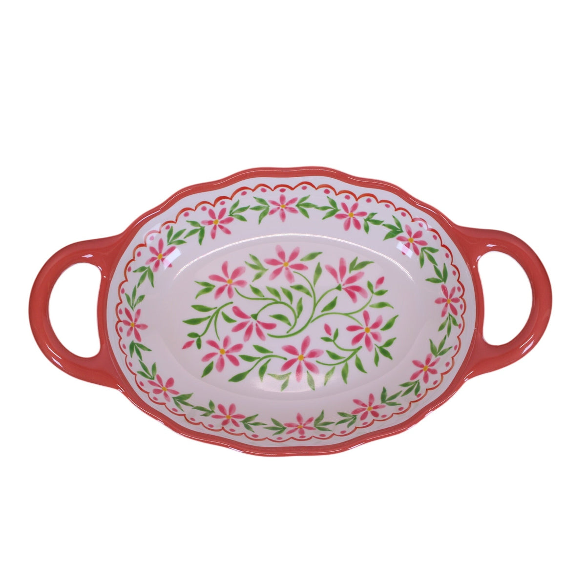 5pc. Melamine Serving Set Floral Tortilla Warmer, Taco Holder, Dip/Chip Tray NEW