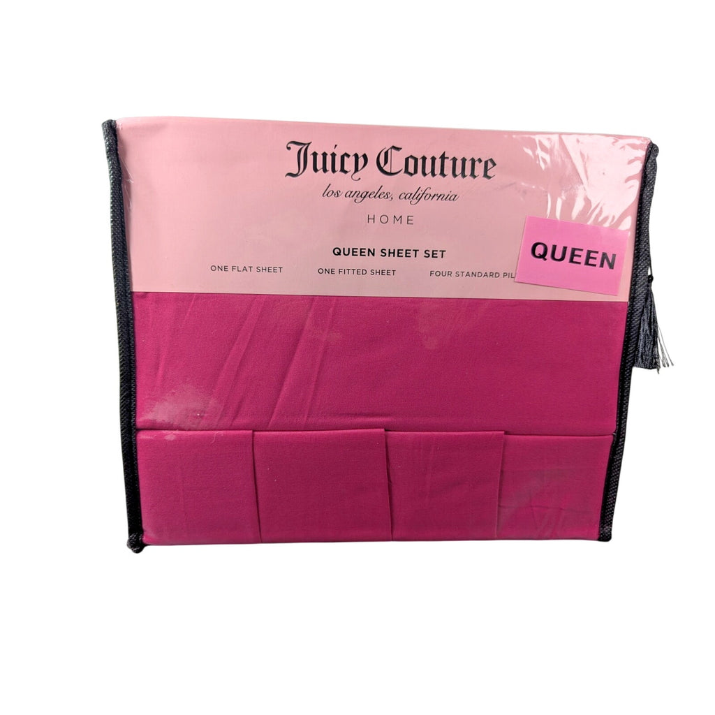 Juicy Couture Azelea Pink Queen Sheet Set 6pc