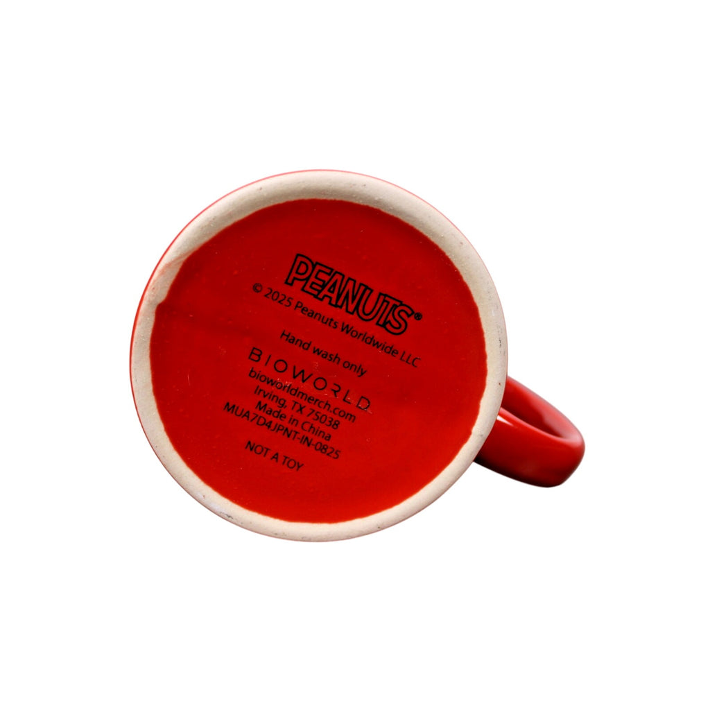 NEW Peanuts Santa Snoopy And Woodstock Ho! Ho! Ho! Ceramic Winter Mug