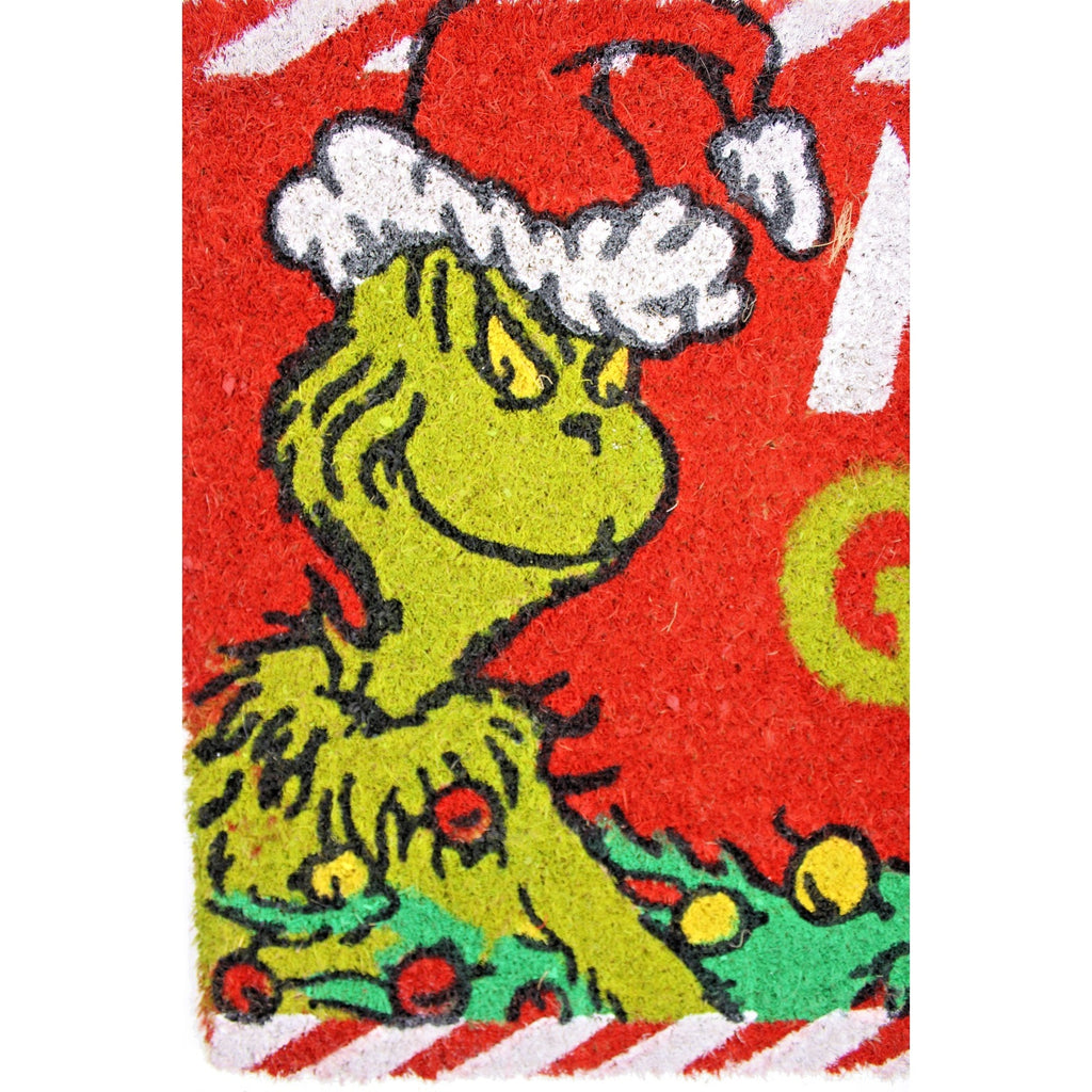 Grinch "Merry Grinchmas" Mat Door Rug Outdoor Coir 18"x28" Christmas Tree