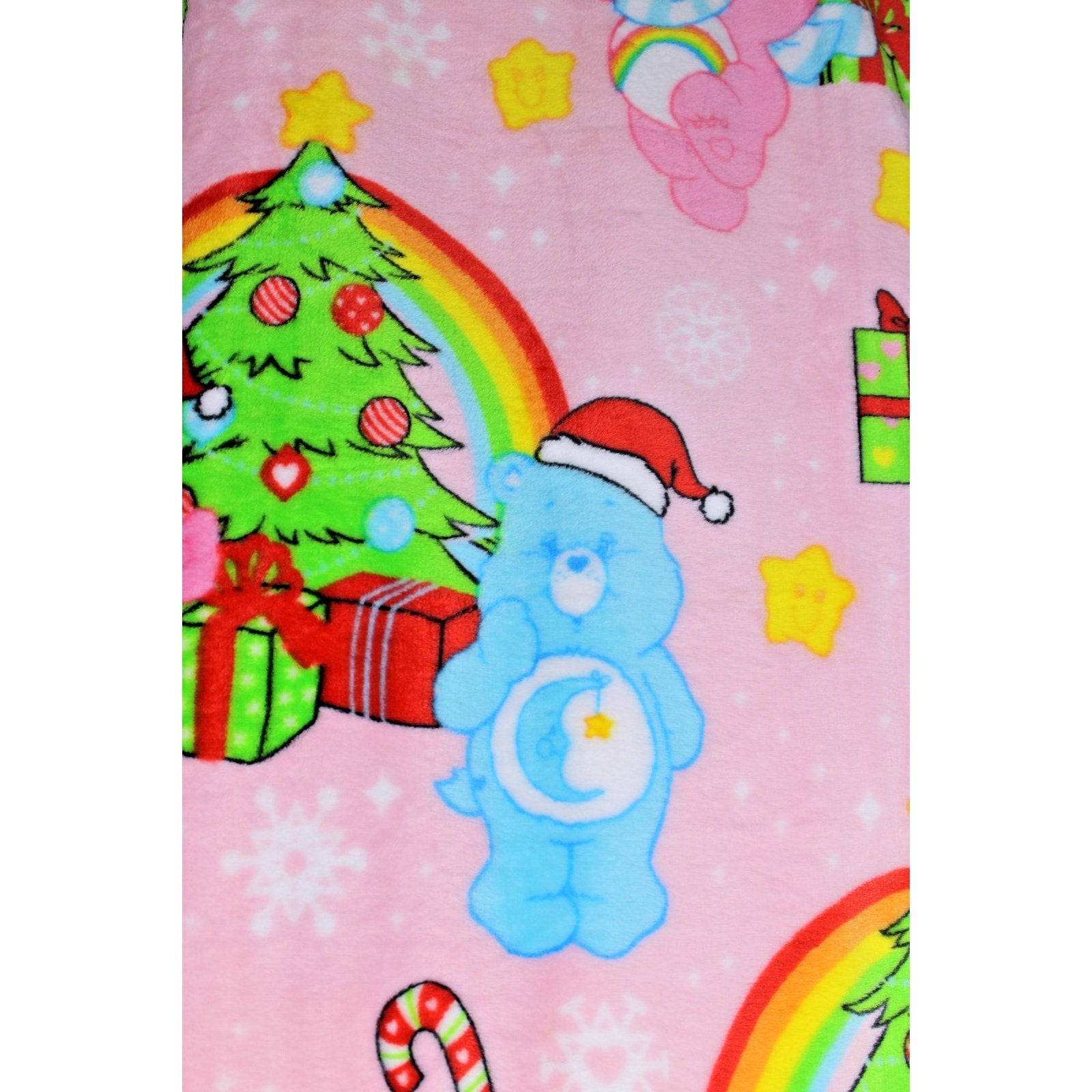 Cloudco Viral Care Bears Twin Size 60" x 90" Plush Christmas Blanket Hard 2 Find