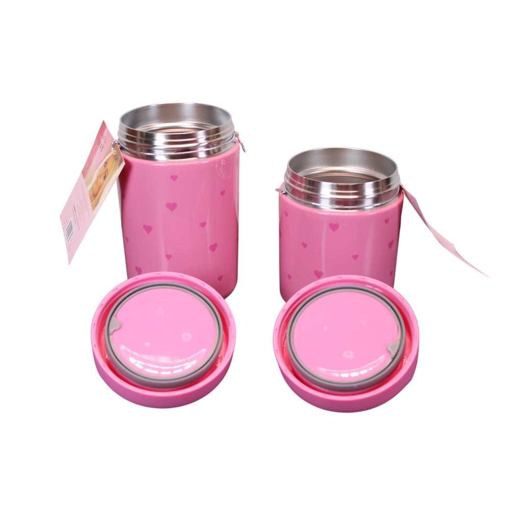 Paris Hilton 3-Pc Bento Box & Insulated Food Jar Set Pink Hearts