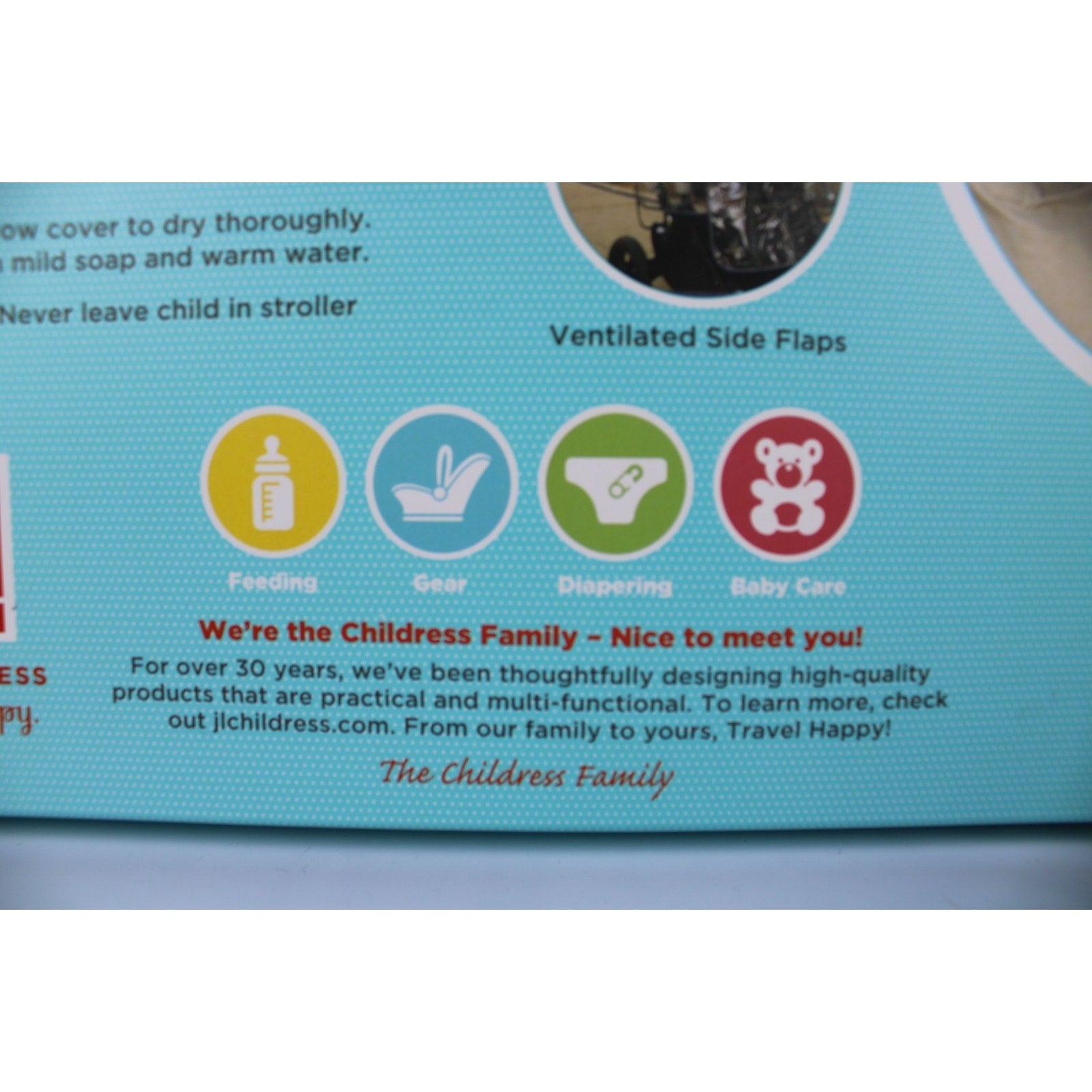 J.L Childress Travel Happy Universal Stroller Weather Shield Baby/Toddler Rain