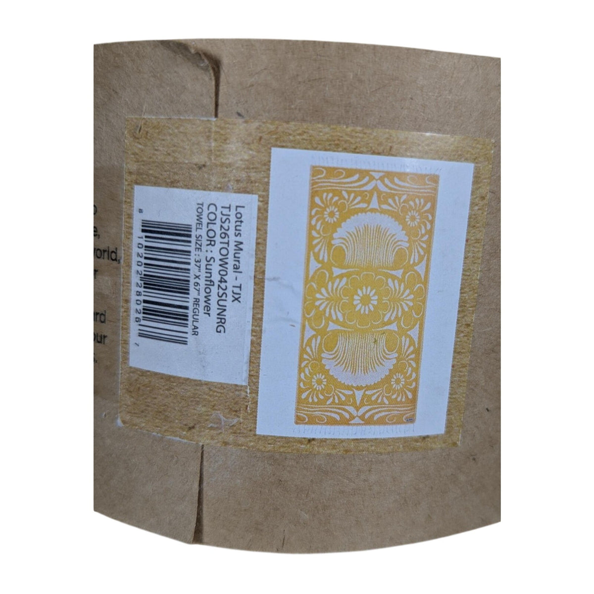 Sand Cloud Beach Towel Lotus Mural (Sunflower) 100% Turkish Organic Cotton - NEW