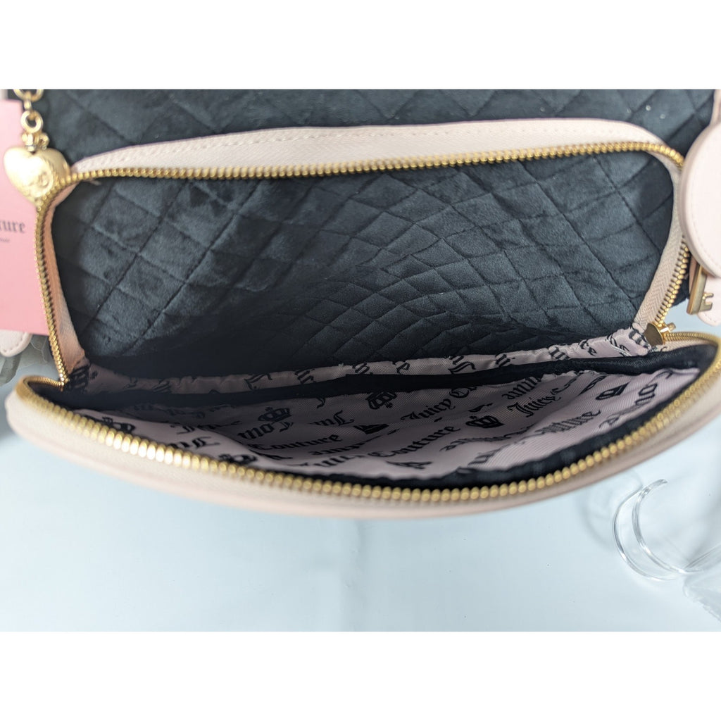 Juicy Couture Juicy Tale Weekender Tote Bag Black Pink Quilted Bow Bag Y2K NWT