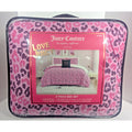 Juicy Couture Pink Black Leopard 8pc KING Bed Set Comforter Shams Sheets &Pillow